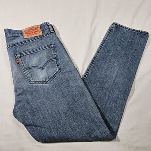 Levi's Men's 501 CT Jeans W 33 L 32 Blue Medium Wash Denim Button Fly